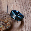 Ocean's Grey Carbon Fiber Tungsten Carbide Band