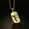 Men's Gold Jesus Cross Necklace - Zodeys