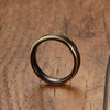 Gold Plated Black Tungsten Carbide Ring - Zodeys