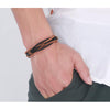 Pristine Intellect Braided Genuine Leather Bracelet - Zodeys