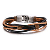 Pristine Intellect Braided Genuine Leather Bracelet - Zodeys