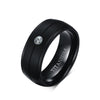 Midnight Dash Matte Black Ring - Zodeys