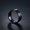 Midnight Dash Matte Black Ring