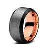 Brushed Tungsten Wide Band Ring - Zodeys