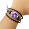Purple Haze Leather Zodiac Bracelet - Zodeys