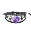 Purple Haze Leather Zodiac Bracelet - Zodeys