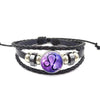 Purple Haze Leather Zodiac Bracelet - Zodeys