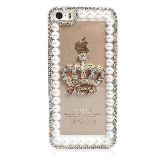 Rhinestone Crown Case for iPhone Models