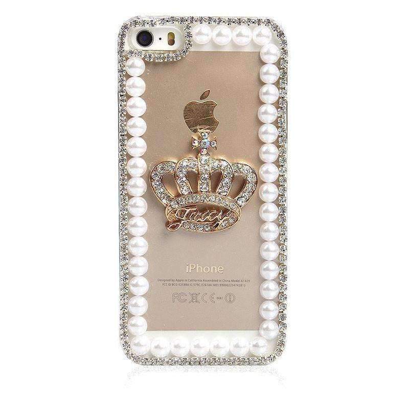 Rhinestone Crown Case for iPhone Models