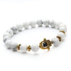 Antique Lavastone and Matte Hamsa Hand Bracelet - Zodeys