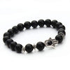 Antique Lavastone and Matte Hamsa Hand Bracelet - Zodeys