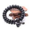 Hand-carved Peachwood Malas Tibetan Buddhist Prayer Bracelet - Zodeys