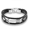 Multi-Layer Feather Arrow Anchor Leather Bracelet