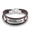 Multi-Layer Feather Arrow Anchor Leather Bracelet