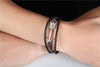 Multi-Layer Feather Arrow Anchor Leather Bracelet