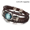 England Nights Leather Constellation Snap Bracelet - Zodeys