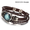 England Nights Leather Constellation Snap Bracelet - Zodeys