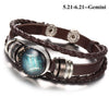 England Nights Leather Constellation Snap Bracelet - Zodeys