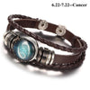 England Nights Leather Constellation Snap Bracelet - Zodeys