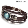 England Nights Leather Constellation Snap Bracelet - Zodeys