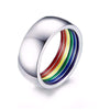 Premium Steel Inner Rainbow Ring - Zodeys