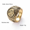 Premium Stainless Steel Arabic Ring - Zodeys