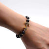 Hematite Anchor Lava Stone Beaded Bracelet - Zodeys