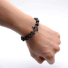 Hematite Anchor Lava Stone Beaded Bracelet - Zodeys