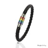 Fierté - Rainbow Pride Magnetic Buckle Leather Bracelet - Zodeys