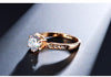 1.75ct Polished Austrian Crystal Rose Gold Ring - Zodeys