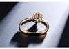 1.75ct Polished Austrian Crystal Rose Gold Ring - Zodeys