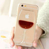 Red Wine Transparent iPhone Case