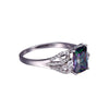Vegas Rivers Emerald 3ct Mystic Rainbow Topaz Silver Ring - Zodeys