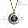 Bronze Crescent Zodiac Necklace - Zodeys