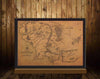 Vintage Middle Earth Map (51 x 35.5 cm) - Zodeys