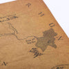 Vintage Middle Earth Map (51 x 35.5 cm) - Zodeys