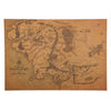 Vintage Middle Earth Map (51 x 35.5 cm) - Zodeys