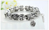 Cupid's Cutey 925 Silver Heart Charms Beaded Bracelet - Zodeys