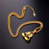 Gold Boxing Gloves Charm Necklace - Zodeys