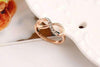 Rose Gold Austrian Crystal Infinity Ring