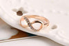 Rose Gold Austrian Crystal Infinity Ring