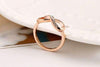Rose Gold Austrian Crystal Infinity Ring
