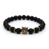 Matte Lava Stone Owl Bracelet - Zodeys