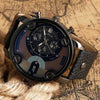 Military Chronograph Luxury Leather Watch