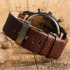 Military Chronograph Luxury Leather Watch