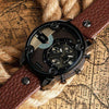 Military Chronograph Luxury Leather Watch