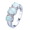 White Fire Crystal Opal Ring - Zodeys