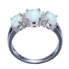 White Fire Crystal Opal Ring - Zodeys