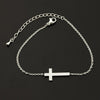 Sideway Cross Chain Link Bracelet