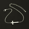 Sideway Cross Chain Link Bracelet